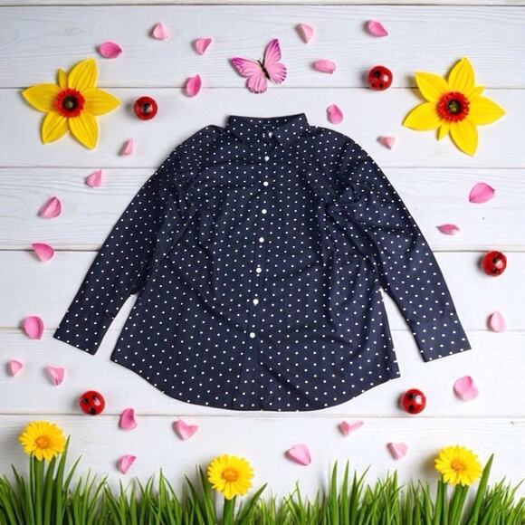 Women’s Lands’ End No Iron Supima Button Up Long Sleeve Size 16W - Picture 1 of 8